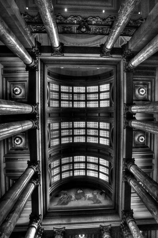 Minnesota State Capitol Poster featuring the photograph Skylight by Amanda Stadther