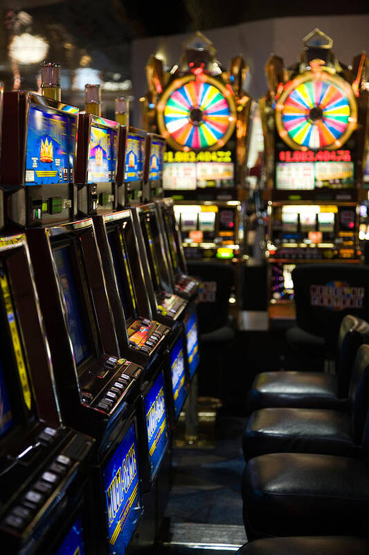 Photography Poster featuring the photograph Slot Machines At An Airport, Mccarran by Panoramic Images