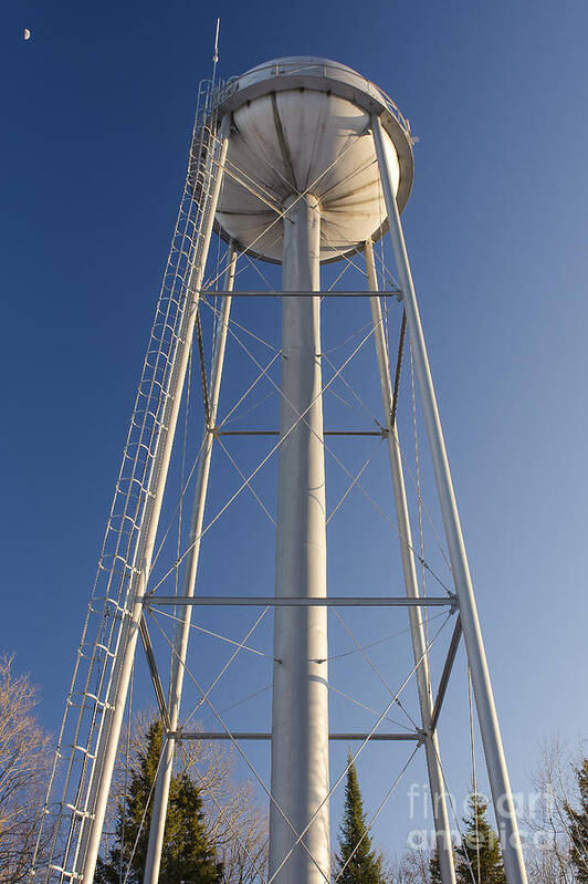 Old Water Tower Poster featuring the photograph Small Town Relic by Dan Hefle