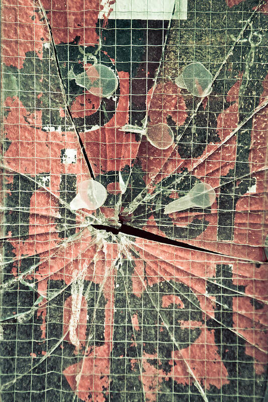 Background Poster featuring the photograph Smashed glass by Tom Gowanlock