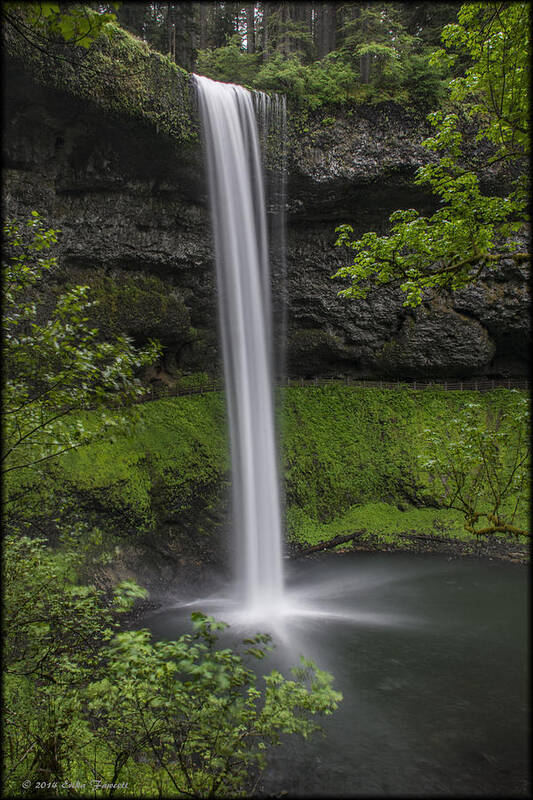 Waterfall Poster featuring the photograph South Falls by Erika Fawcett