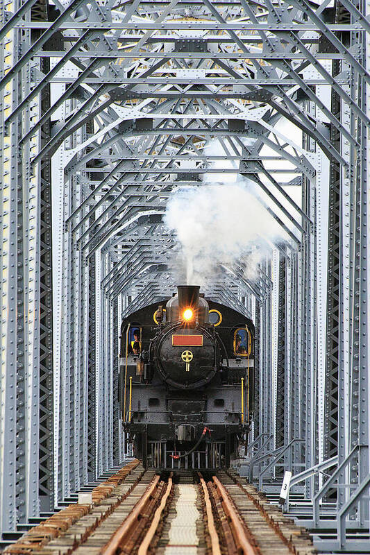 Air Pollution Poster featuring the photograph Steam Train by Peter Hong