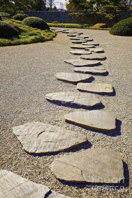 Culture Poster featuring the photograph Stone Path by Richard J Thompson 