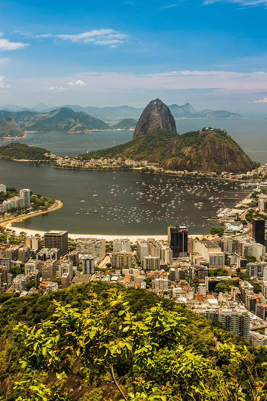 Brasil Poster featuring the photograph Sugar Loaf Mountain in Rio de Janeiro by Ernesto Santos