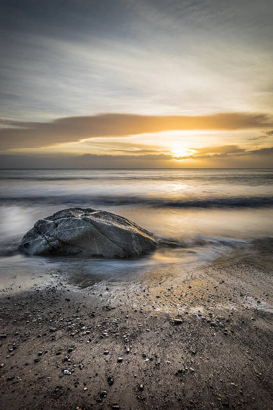 Beach Poster featuring the photograph Sunrise in White Rocks Dublin Ireland by Giuseppe Milo