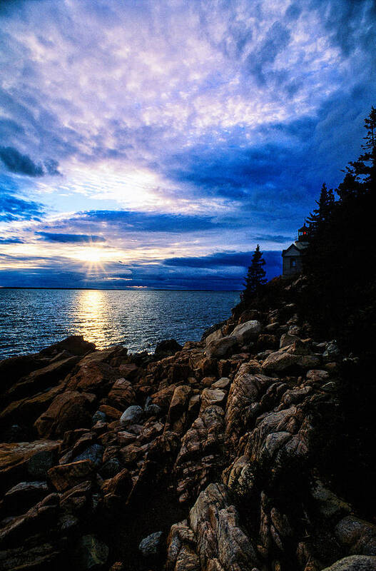 Acadia National Park Poster featuring the photograph Sunset Bass Harbor by Jeremy Herman
