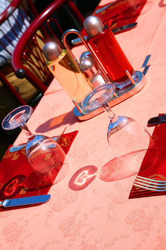 Dining Poster featuring the photograph Table for Two by Ave Guevara