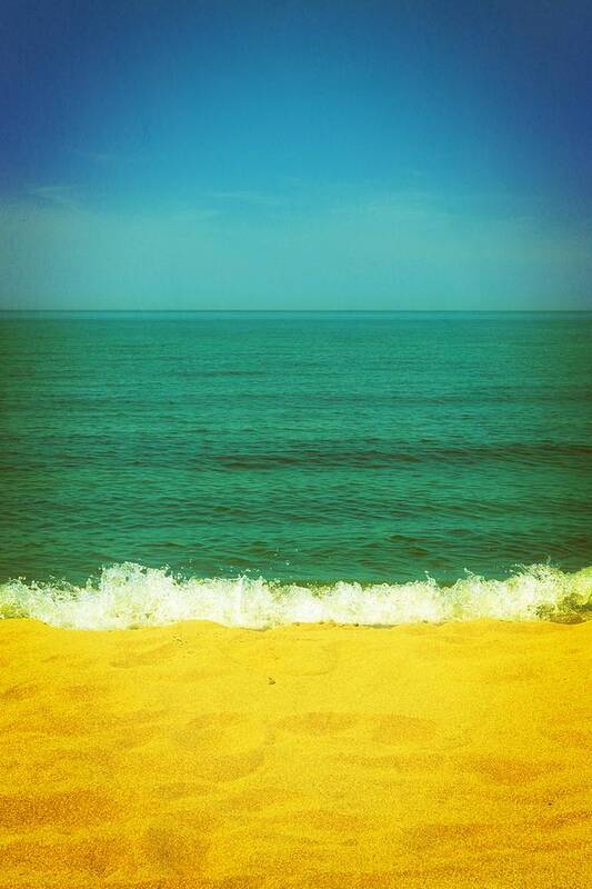 Lake Michigan Poster featuring the photograph Teal Waters by Michelle Calkins