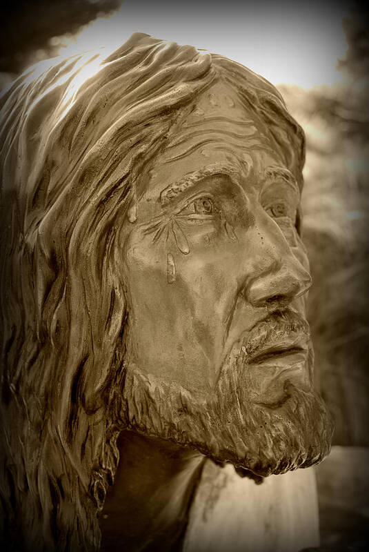 Jesus Poster featuring the photograph Tears of Jesus by Lora Mercado