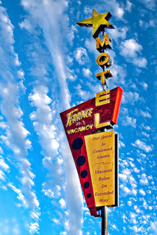 Belleville Poster featuring the photograph Terrace Motel by Robert FERD Frank