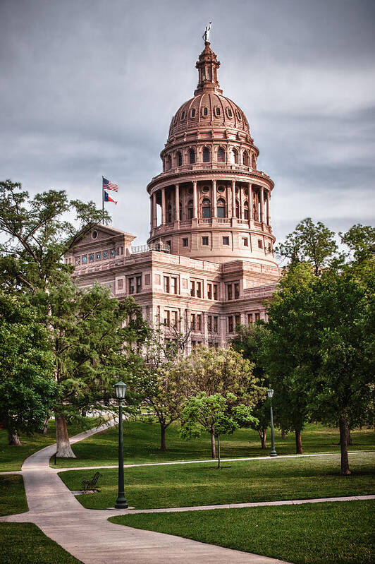 Texas Capitol Building Poster featuring the photograph Texas Pride by James Woody
