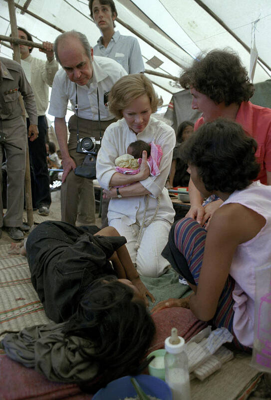 1979 Poster featuring the photograph Thailand Refugee Camp by Granger