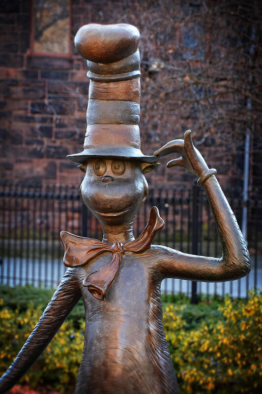 Statue Poster featuring the photograph The Cat in the Hat by Mike Martin