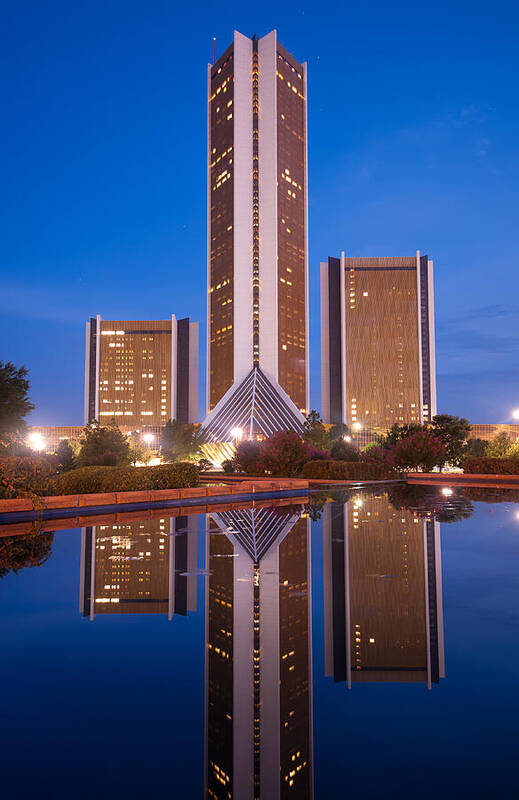 America Poster featuring the photograph The CityPlex Towers - Tulsa Oklahoma by Gregory Ballos
