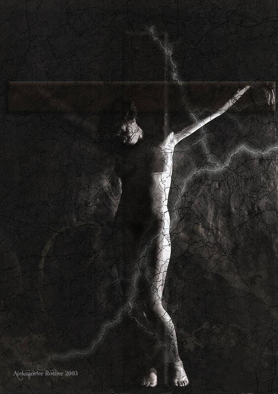Cross Poster featuring the photograph The Continuing History Of Crucifixion by Aleksander Rotner