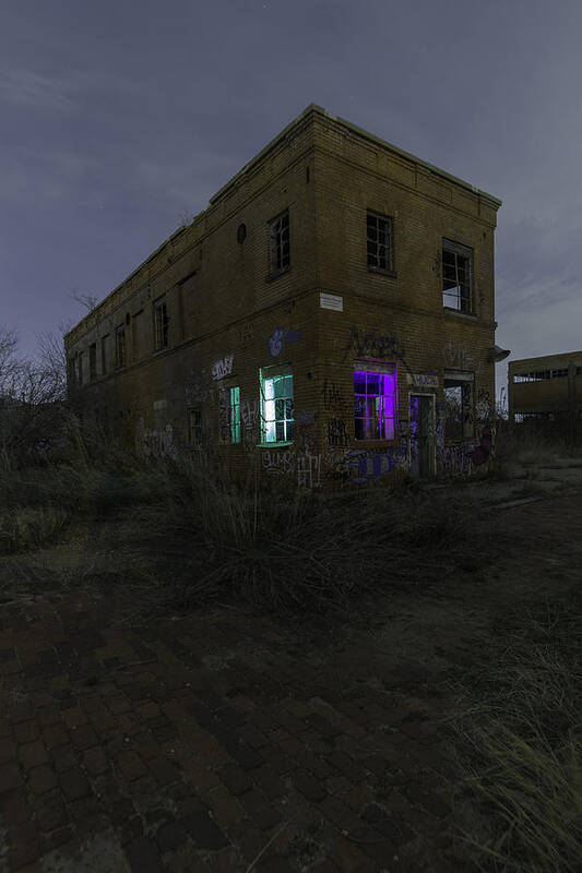 Abandoned Building Poster featuring the photograph The Entity by Jonathan Davison