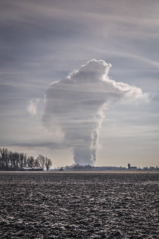 Farming Poster featuring the photograph The Giant Cloud by Thomas Young