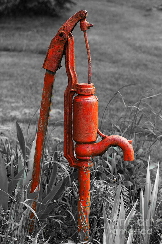Hand Pump Poster featuring the photograph The Hand Pump by Barbara McMahon