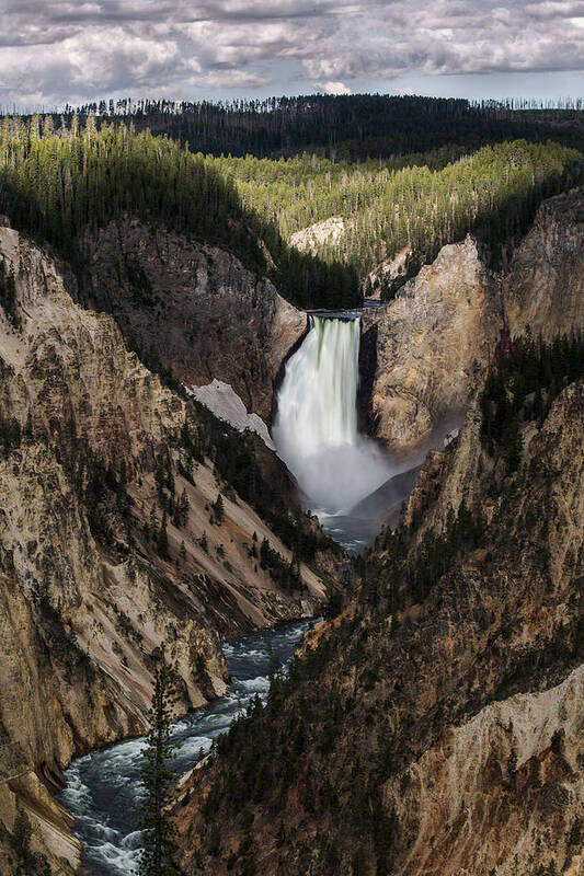 Vertical Poster featuring the photograph The Lower Fall by Jon Glaser