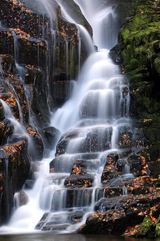 Eastatoe Falls Poster featuring the photograph The Magic of Waterfalls by Carol Montoya