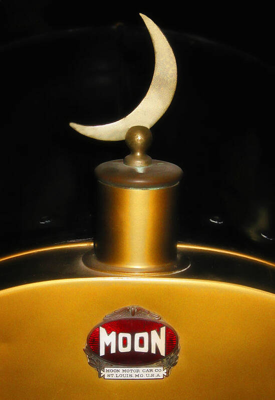Advertising Poster featuring the photograph The Moon Automobile by David and Carol Kelly