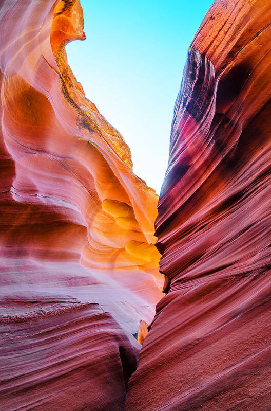 Antelope Canyon Poster featuring the photograph The Mysterious Canyon 2 by Jason Chu