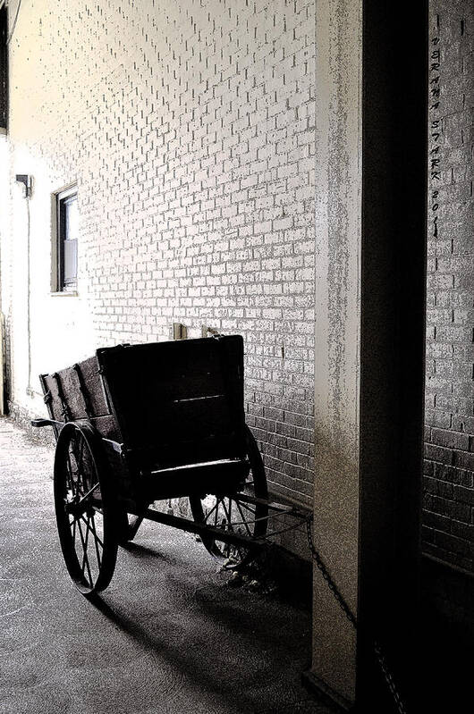 Cart Poster featuring the photograph The Old Cart from the series View of an Old Railroad by Verana Stark