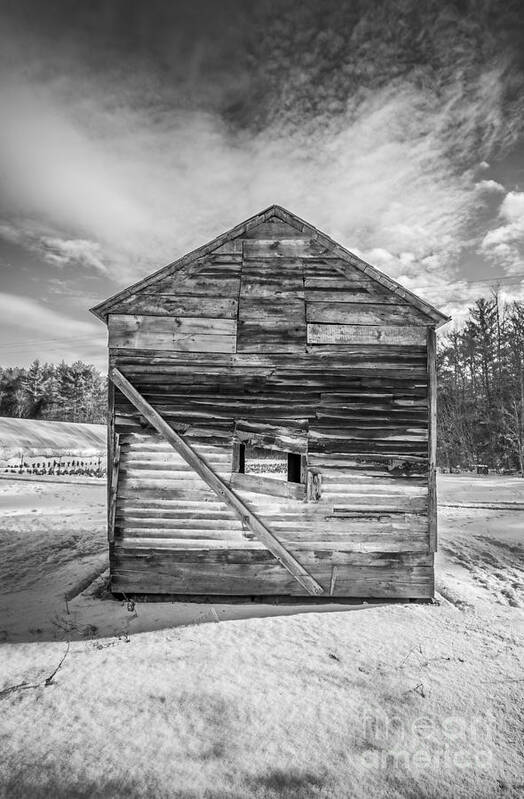 New Hampshire Poster featuring the photograph The Old Corn Crib by Edward Fielding