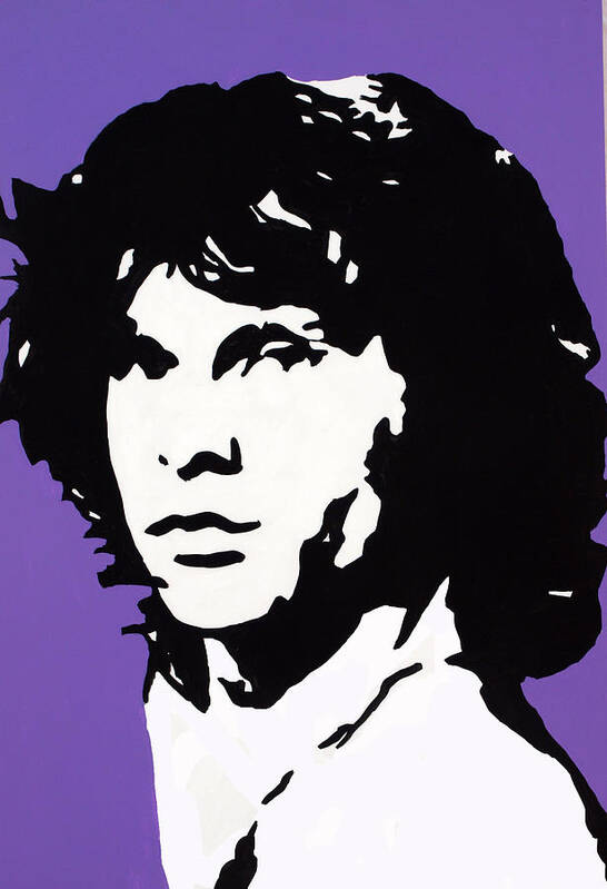 Jim Morrison And The Doors Poster featuring the painting The Open Door by Robert Margetts
