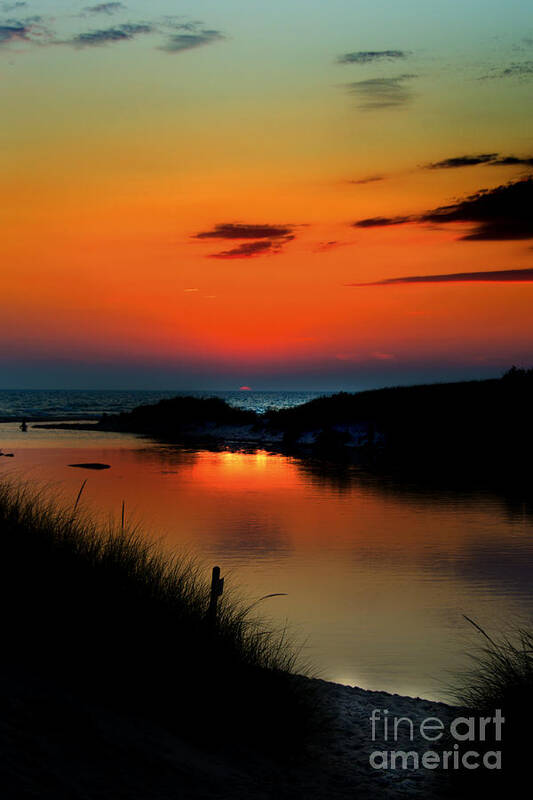 Ludington State Park Poster featuring the photograph The Outlet by Randall Cogle