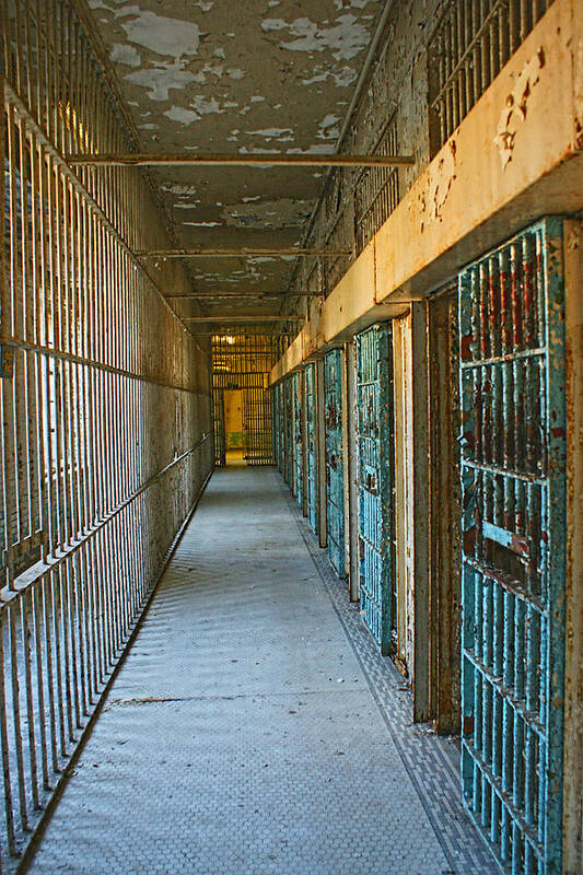 Cell Block Poster featuring the photograph The Path to Freedom by Alan Hutchins
