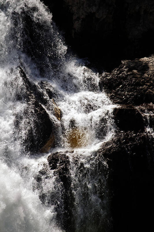 Waterfall Poster featuring the photograph The Rush by Edward Hawkins II