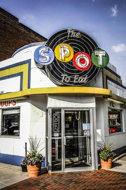 The Poster featuring the photograph The Spot Restaurant by Chris Smith