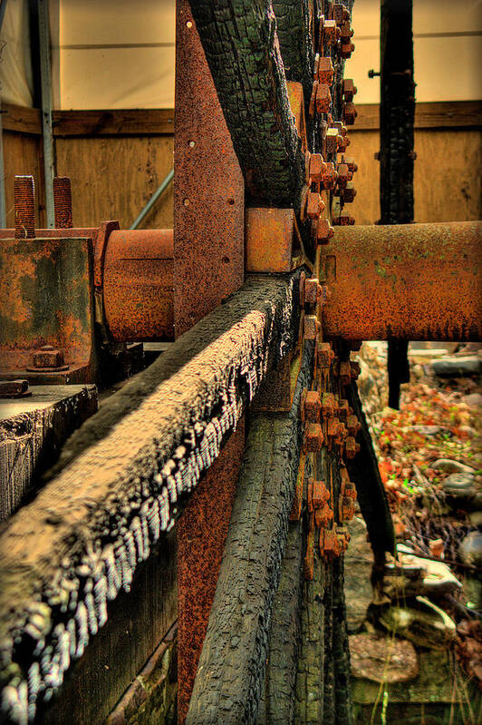 Water Wheel Poster featuring the photograph The Water Wheel by Perry Frantzman