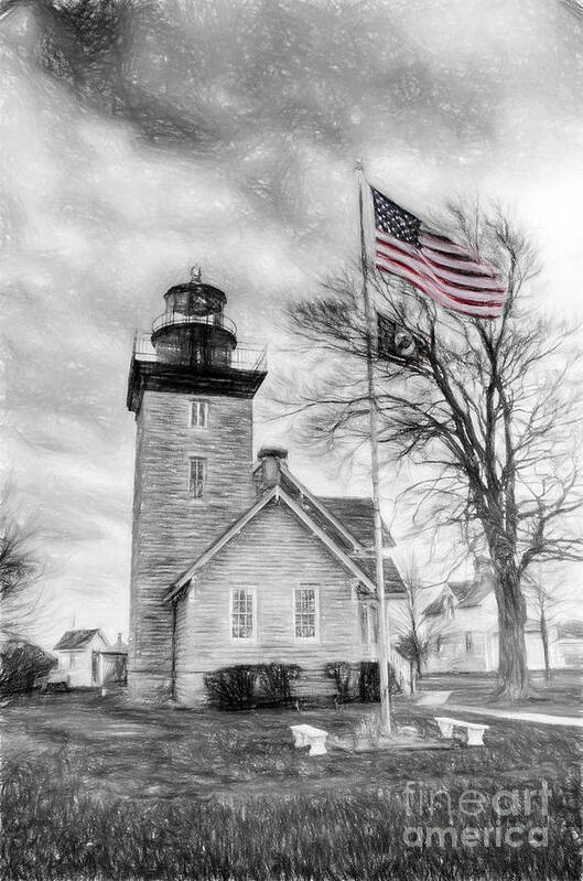 Thirty Mile Point Light Poster featuring the photograph Thirty Mile Point Light by Jim Lepard