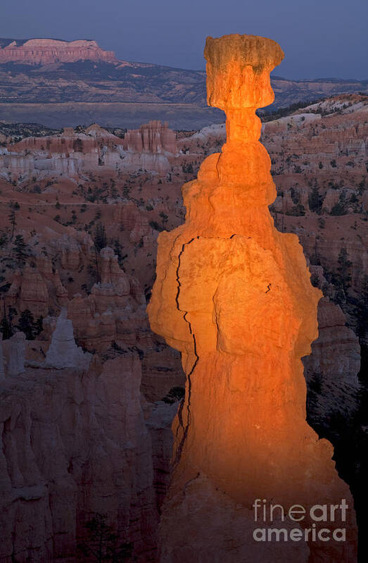 Autumn Poster featuring the photograph Thors Hammer Sunset Point Bryce Canyon National Park by Fred Stearns