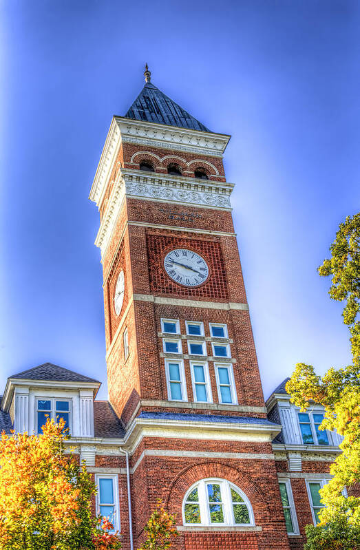 Clemson Poster featuring the photograph Tillman Clock Tower by Harry B Brown