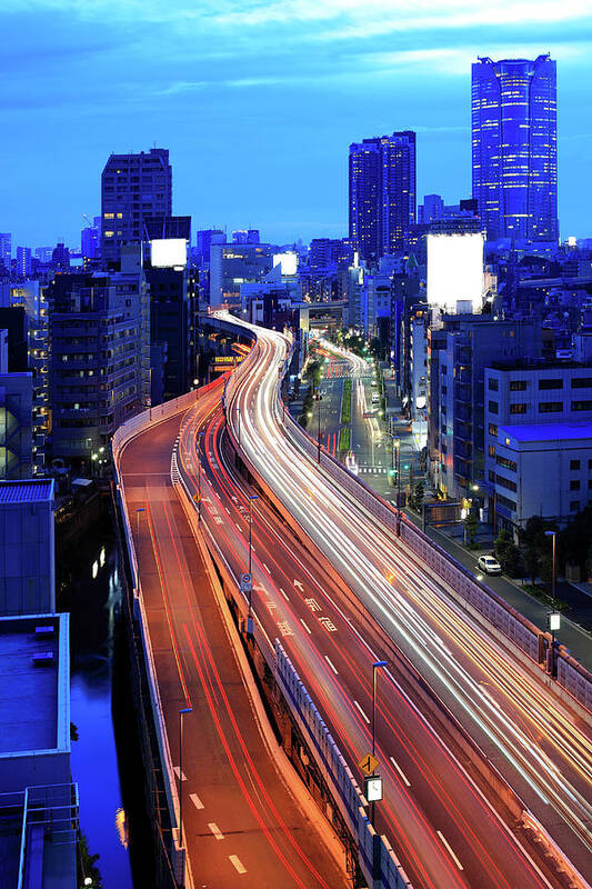 Outdoors Poster featuring the photograph Tokyo Metropolitan Expressway by Krzysztof Baranowski