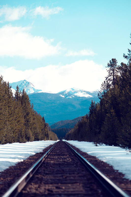 Day Poster featuring the photograph Train to Mountains by Kim Fearheiley