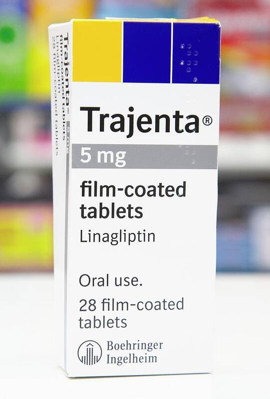 Trajenta Poster featuring the photograph Trajenta Diabetes Drug by Mark Thomas