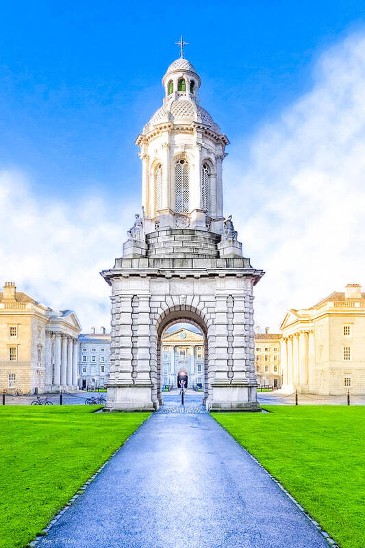 Dublin Poster featuring the photograph Trinity College Campanille - Dublin Ireland by Mark Tisdale