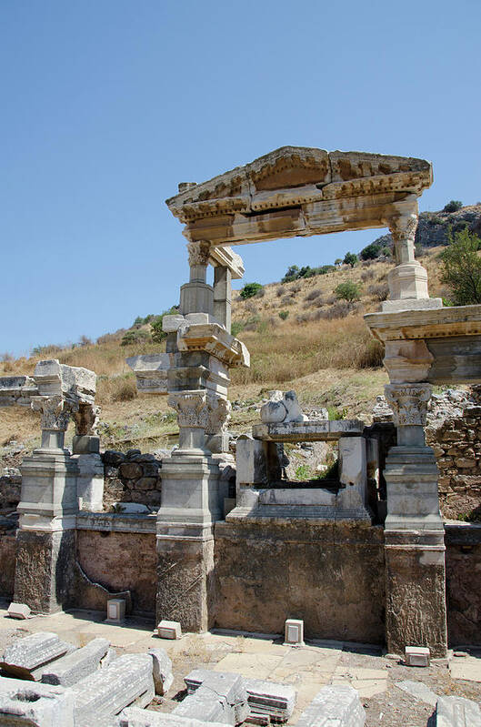 1st Century Poster featuring the photograph Turkey, Ephesus The Nymphaeum Traiani by Cindy Miller Hopkins