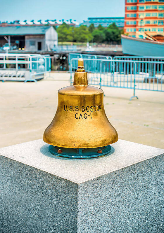 U.s.s Boston Bell Poster featuring the photograph U.S.S Boston Bell by Klm Studioline