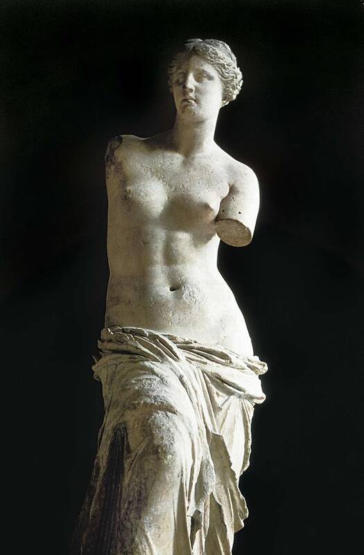 Vertical Poster featuring the photograph Venus De Milo. 2nd C. Bc. Hellenistic by Everett