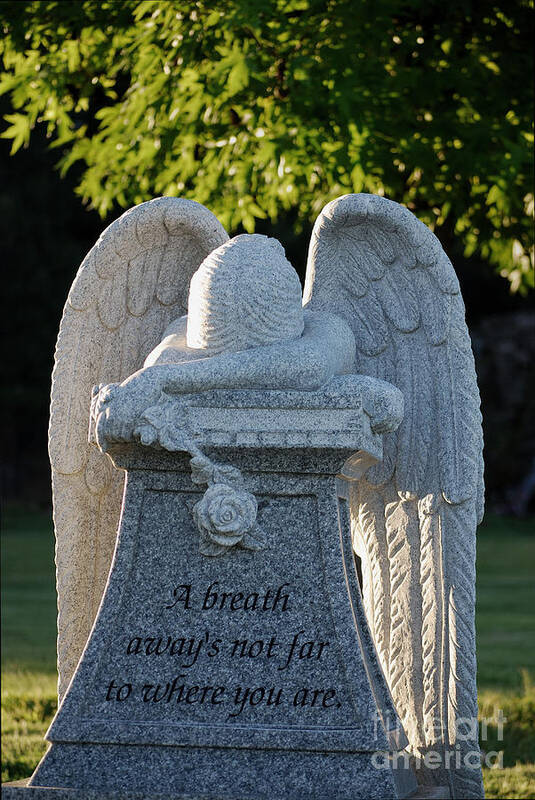 Angel Poster featuring the photograph Weeping Angel II by Sharon Elliott