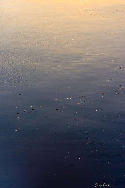 Sand Poster featuring the photograph Wet Sand Twilight by Heidi Smith