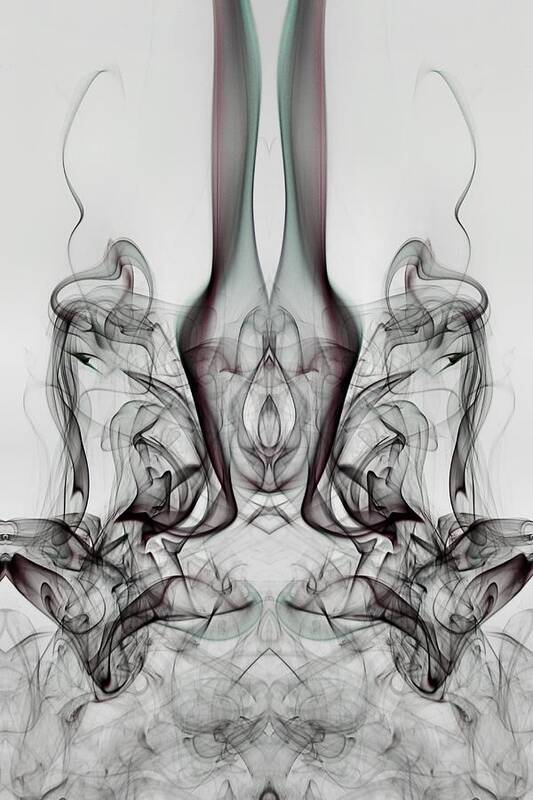 Smoke Art Poster featuring the photograph White Rabbit by Mike Farslow