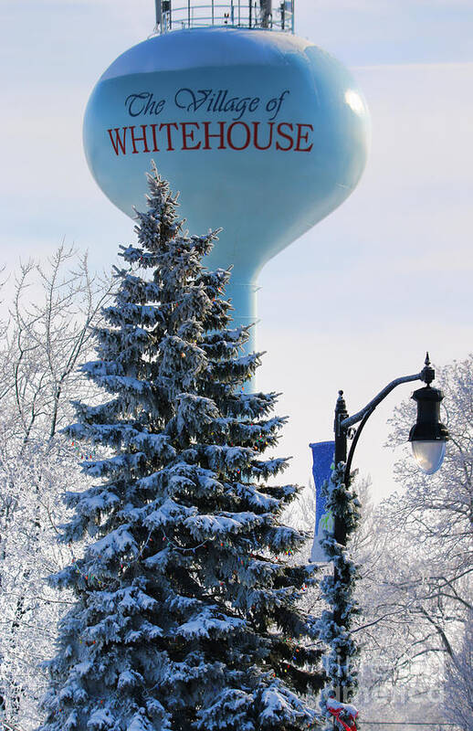 Whitehouse Ohio Poster featuring the photograph Whitehouse Water Tower 7361 by Jack Schultz