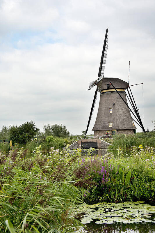 Amsterdam Poster featuring the photograph Windmill of Kinderdijk by Ivy Ho
