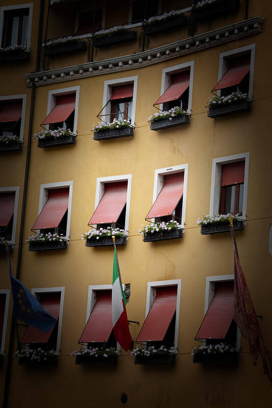 Venice Poster featuring the photograph Windows of Italy by Roger Mullenhour